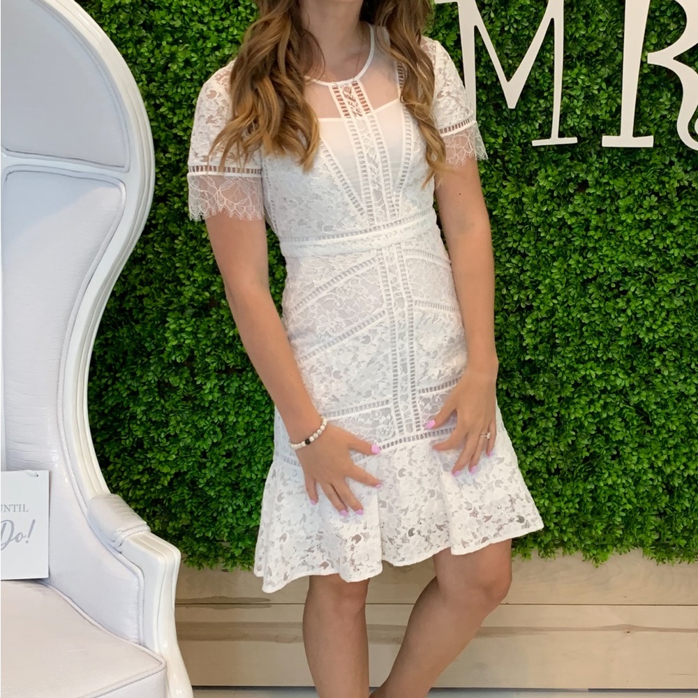 Lace mini dress